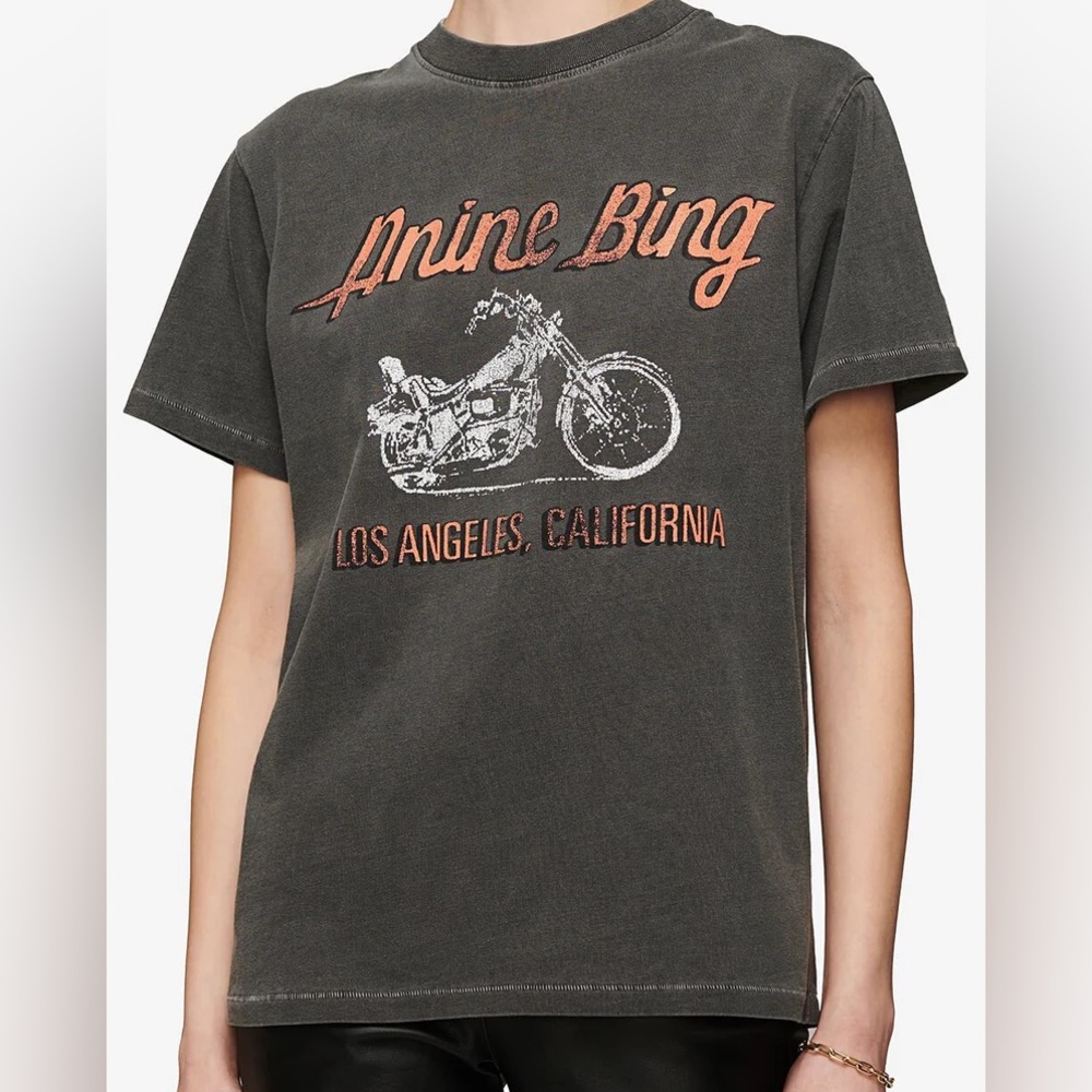 Anine Bing Lili Moto Tee